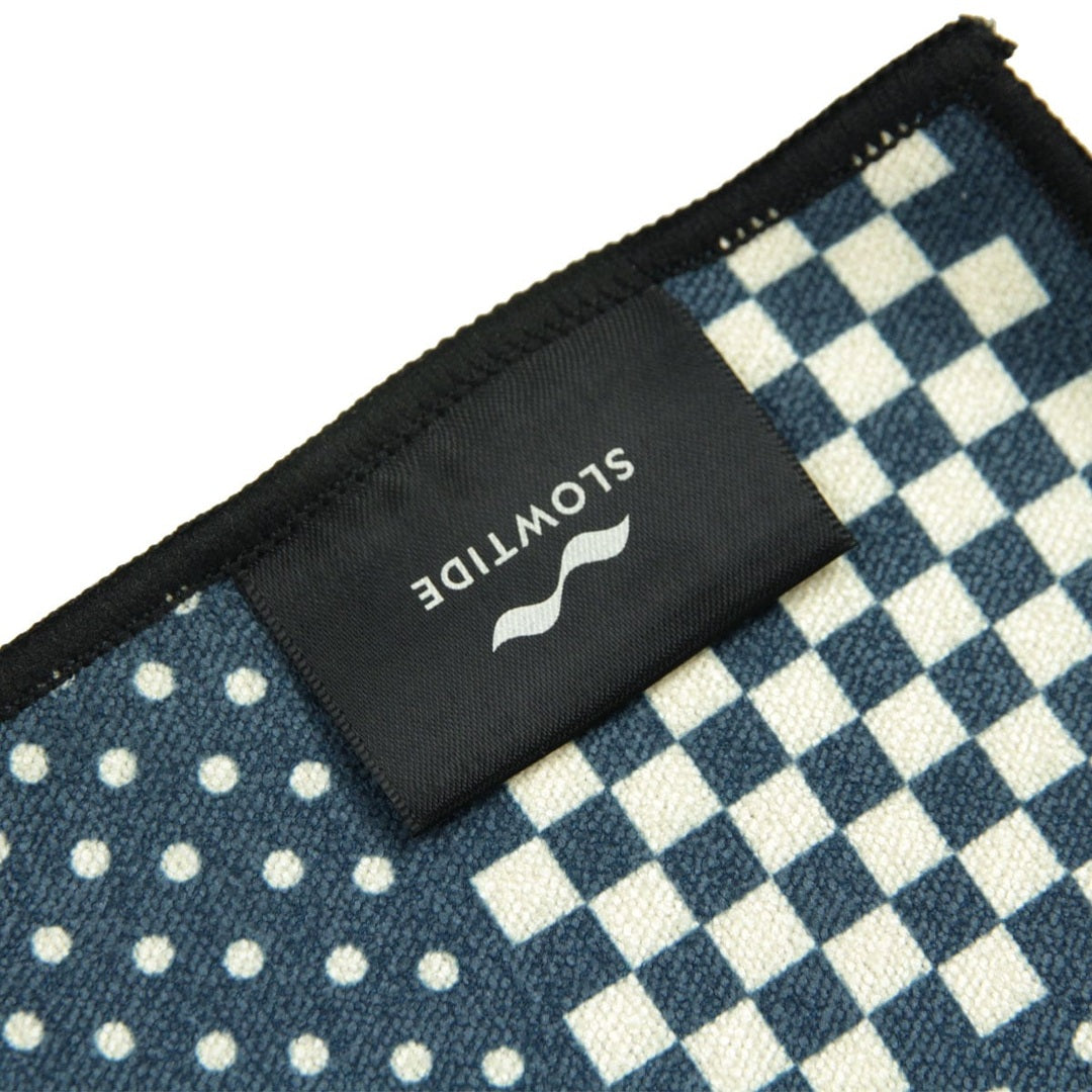 Slowtide Shogun Performance Quick-Dry Towel in Indigo — product detail or lifestyle view 6