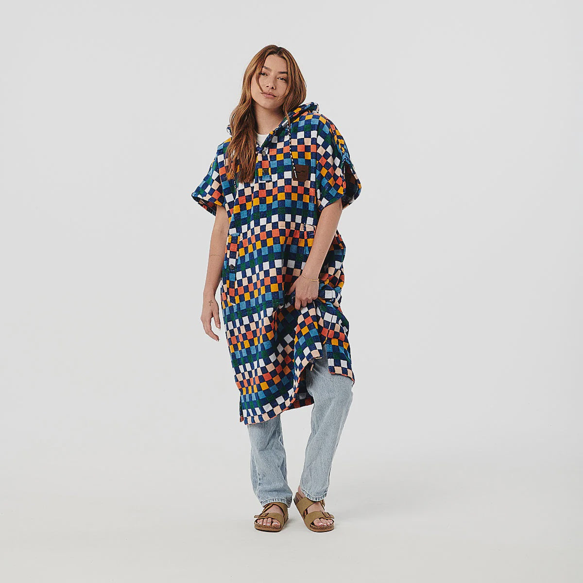 SUNDOW PONCHO | DEEP PACIFIC