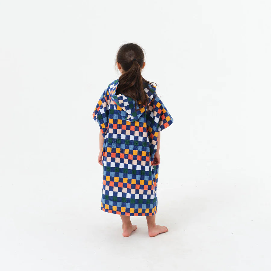 SUNDOWN KIDS PONCHO | DEEP PACIFIC