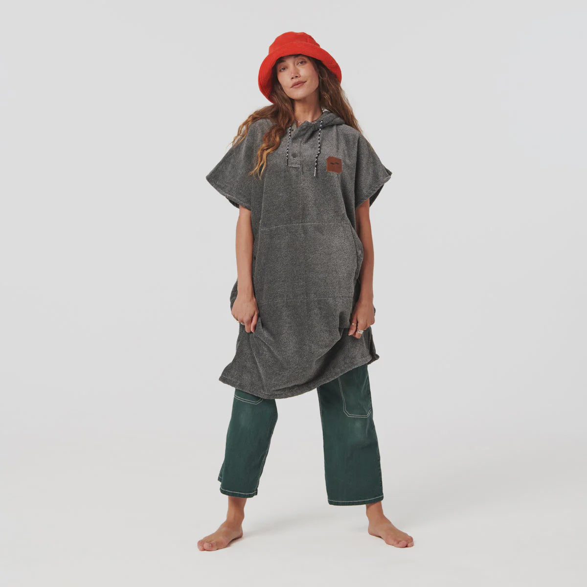 THE DIGS PONCHO | HEATHER GREY