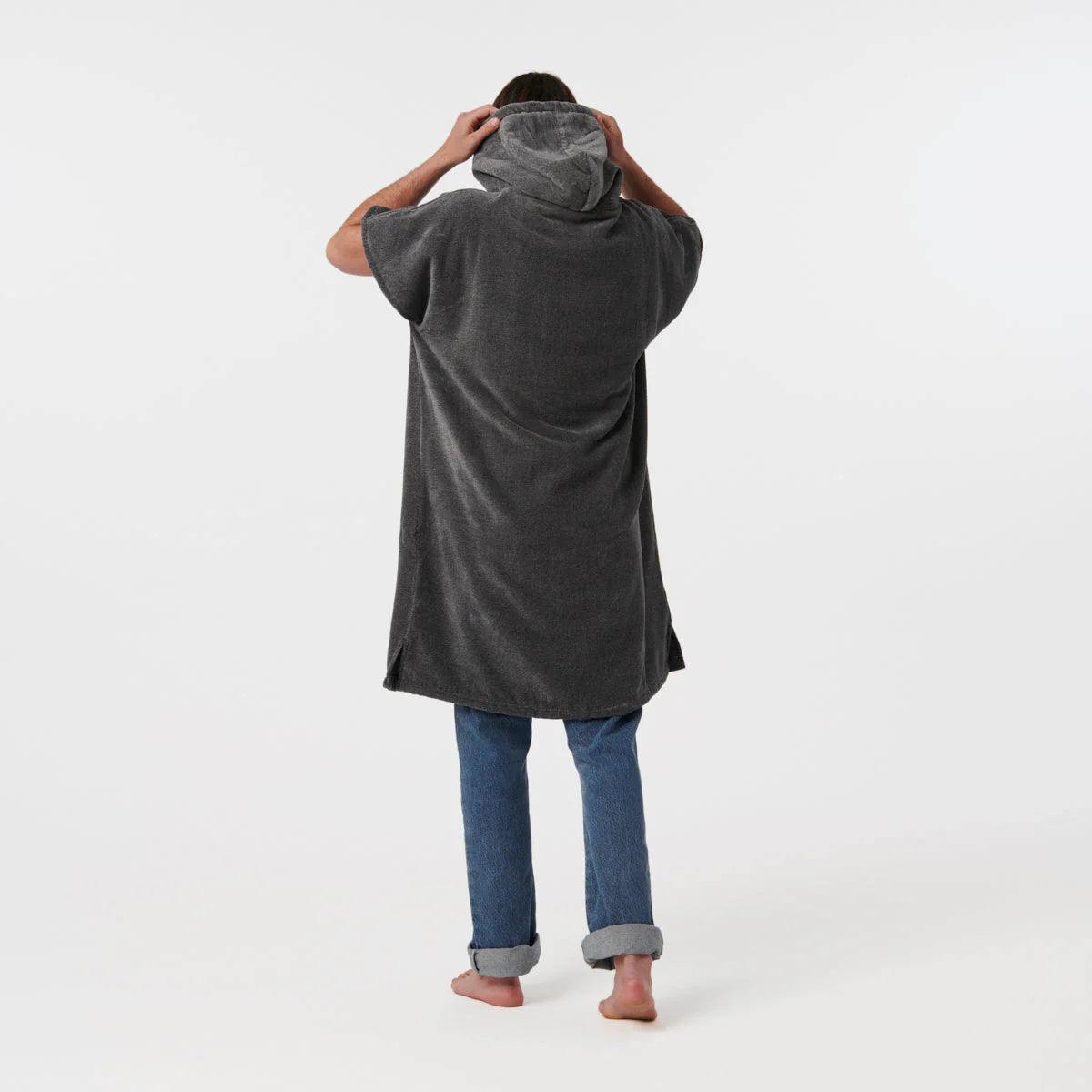 THE DIGS PONCHO | HEATHER GREY