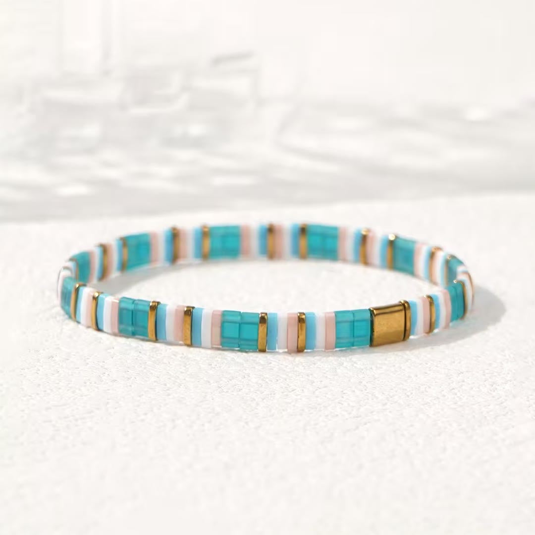 Soleil Tile Bracelet | Turquoise