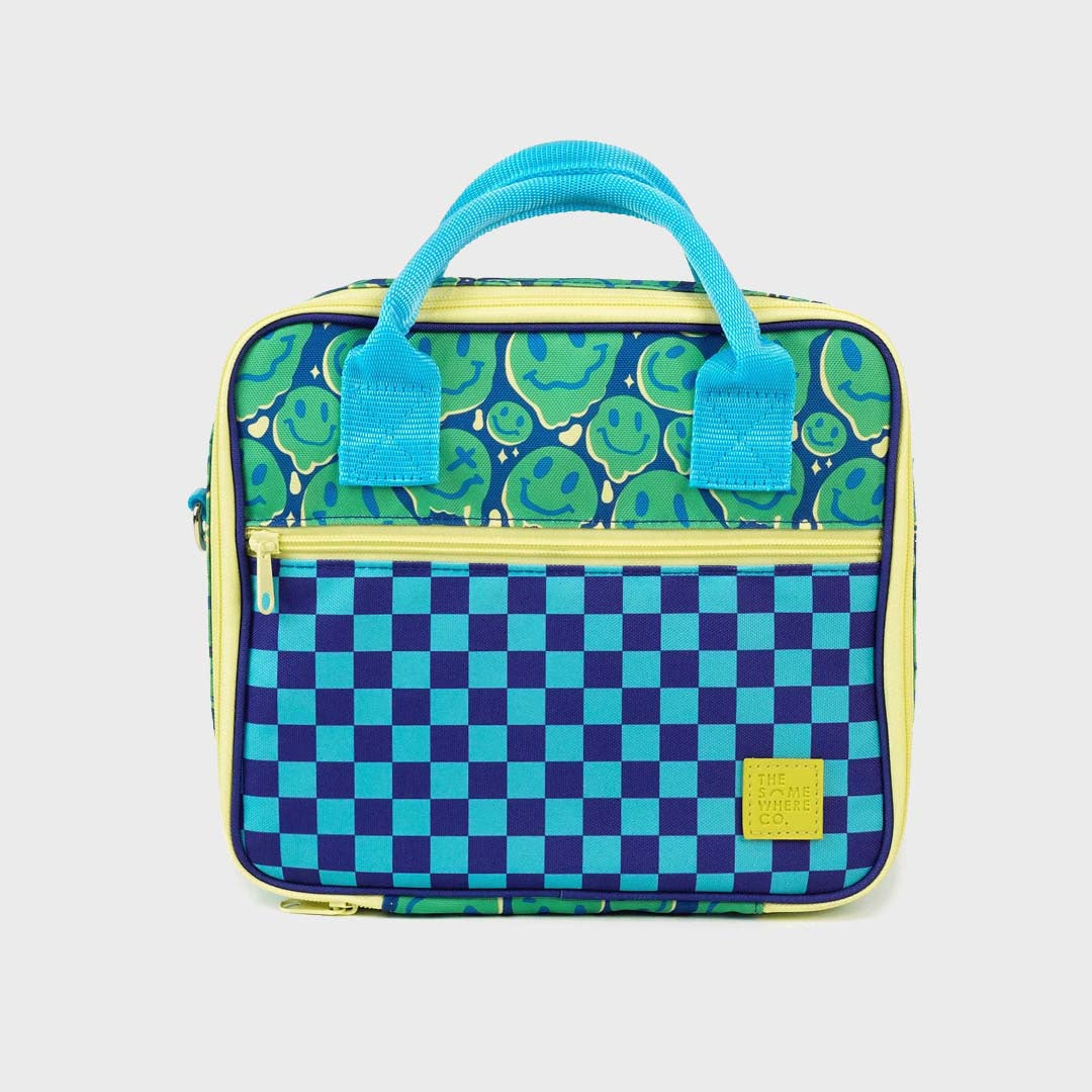 SMILEY MINI LUNCH CASE | BLUE GREEN