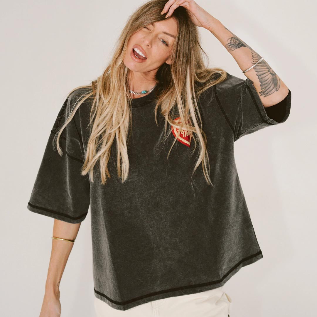 Sorry Mom Tee | Black