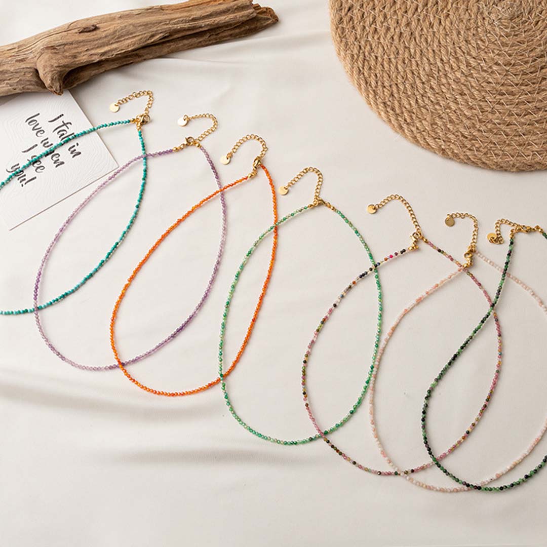 Aventurine Fine Bead Necklace