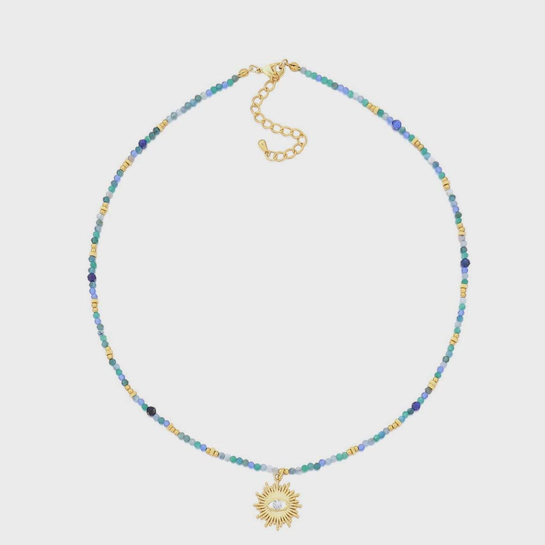 Sunburst Eye Necklace | Ocean