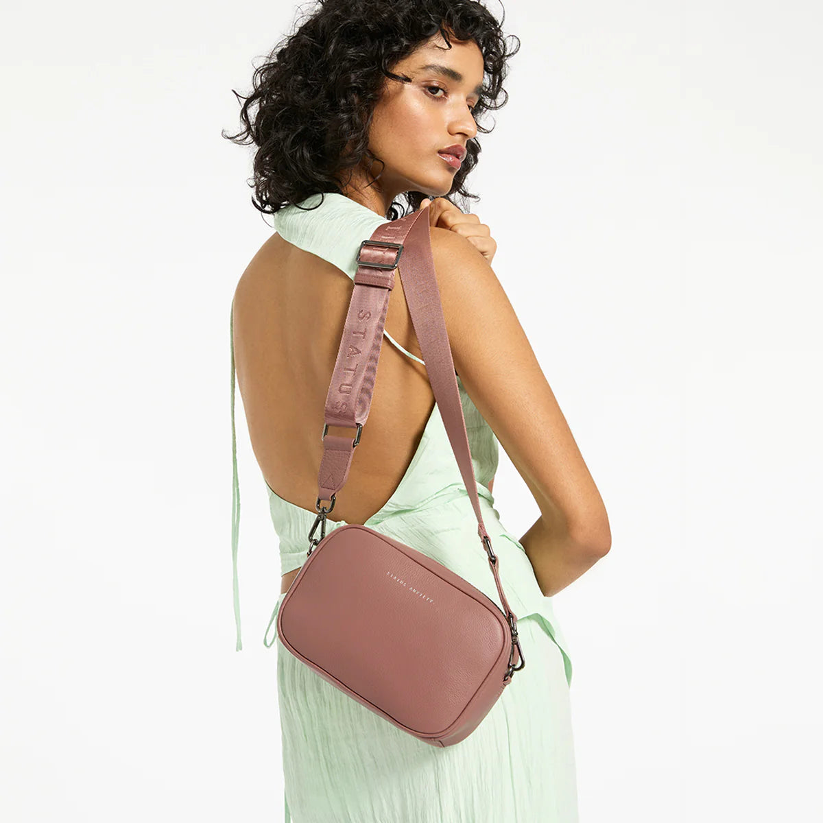 PLUNDER with WEBBED STRAP | DUSTY ROSE