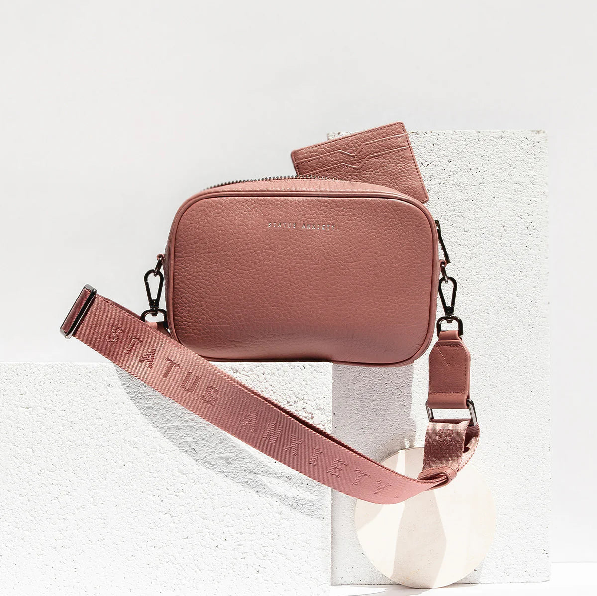 PLUNDER with WEBBED STRAP | DUSTY ROSE