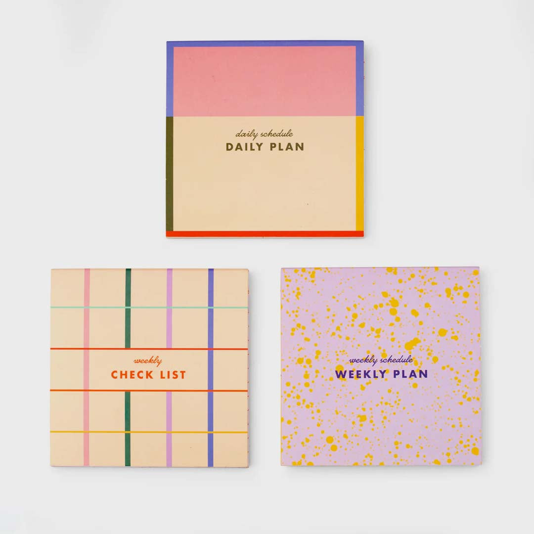 STICKY NOTE MEMO PADS | Set of 3