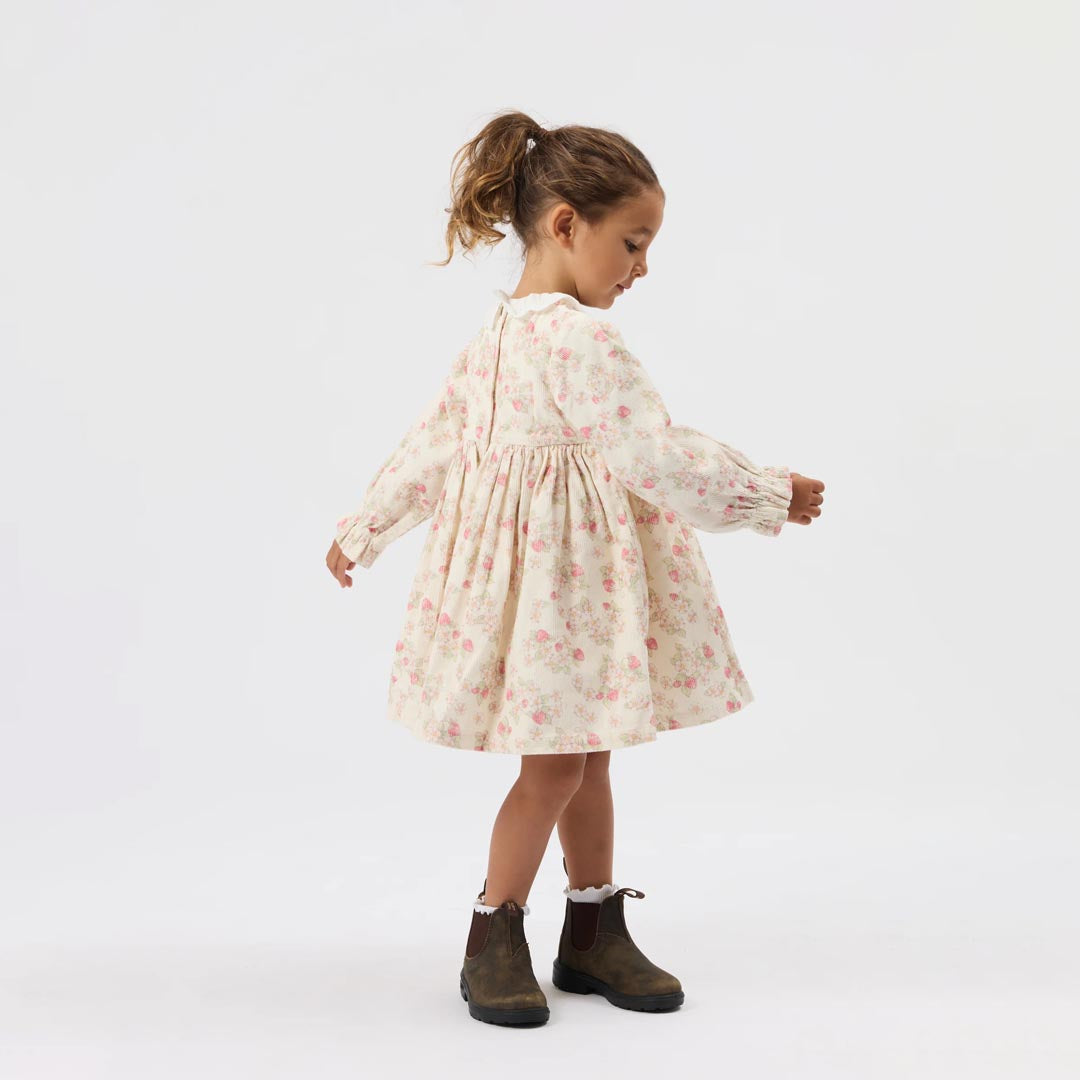 Strawberry Fields Smocked Dress | Cream