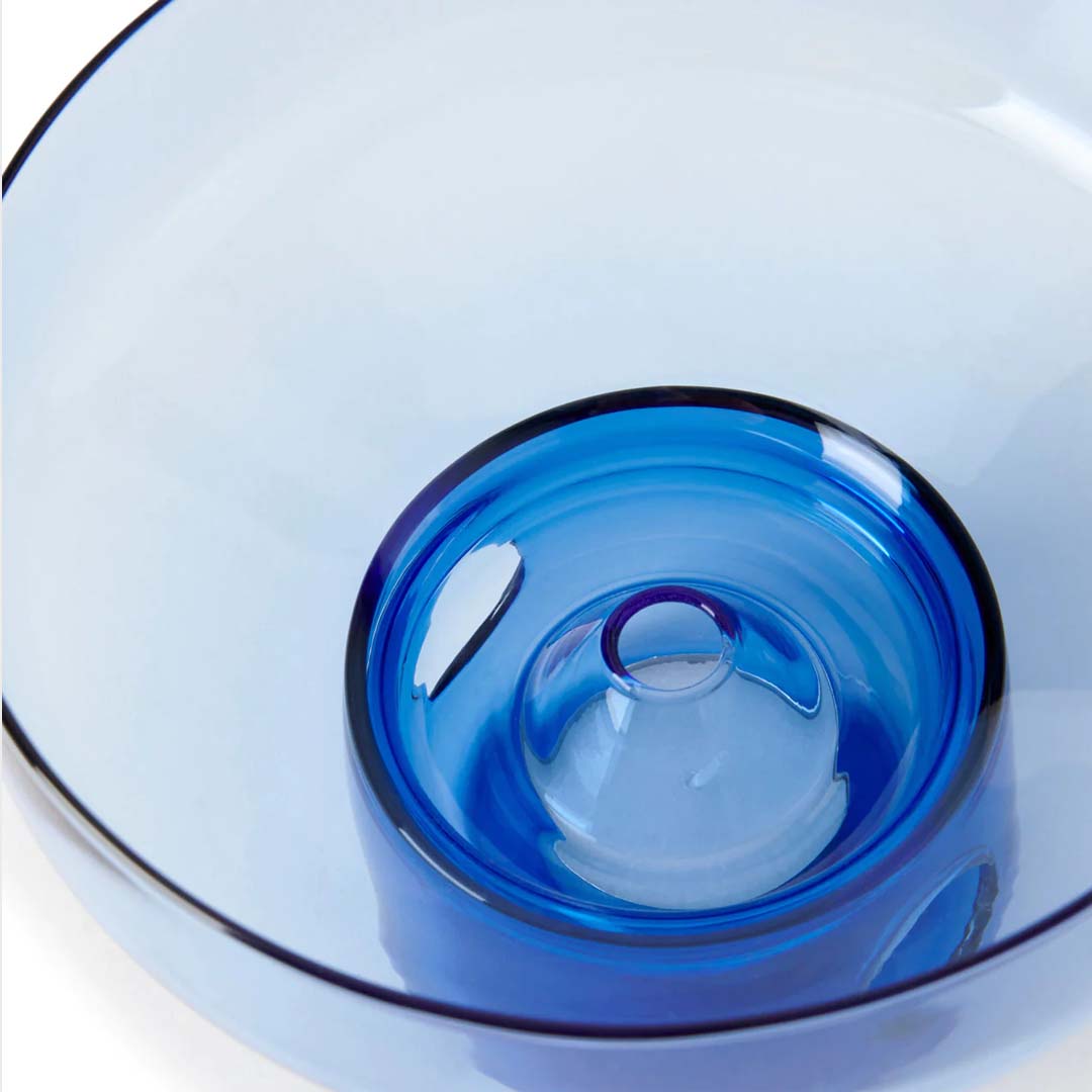 GLASS OIL BURNER - COASTAL BLUE