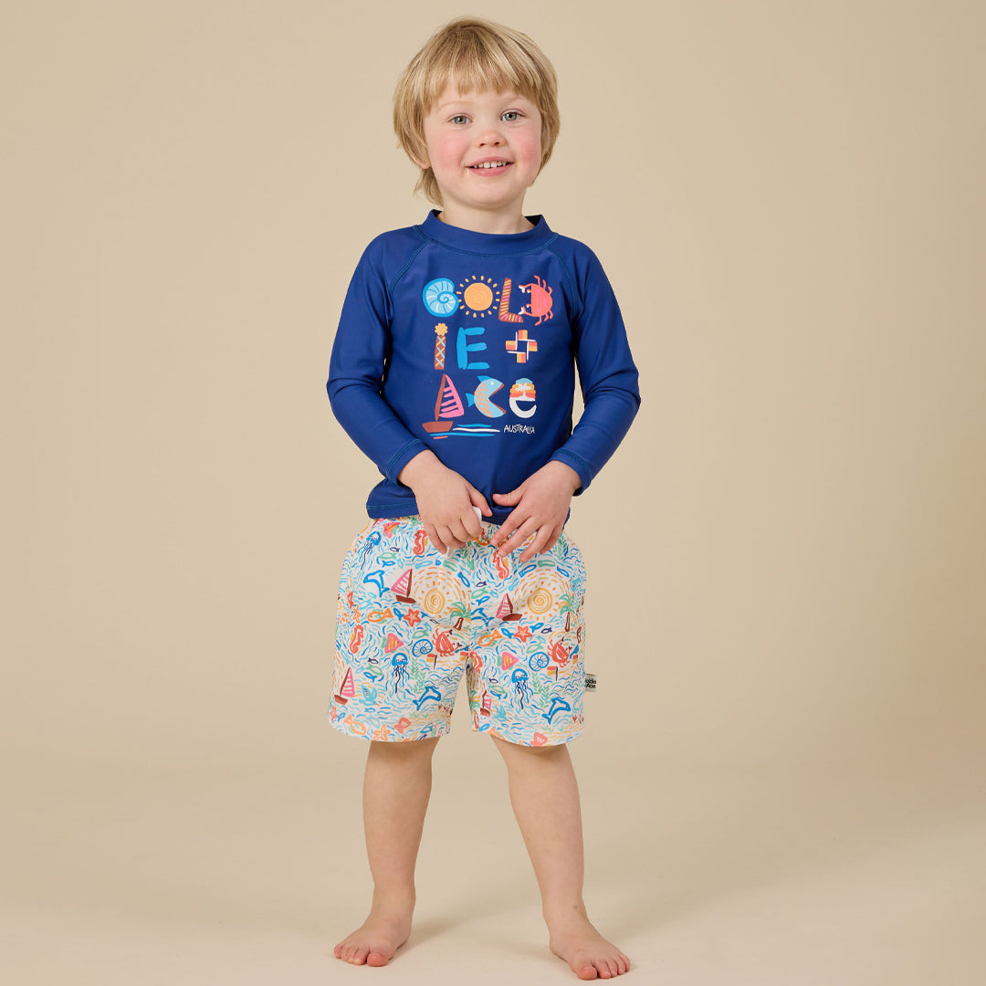 Summer Bay Board Shorts | Light Blue