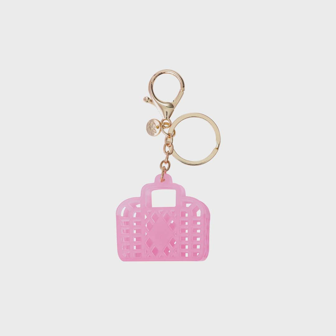 RETRO ITTY BITTY BAG CHARM | NEON PINK