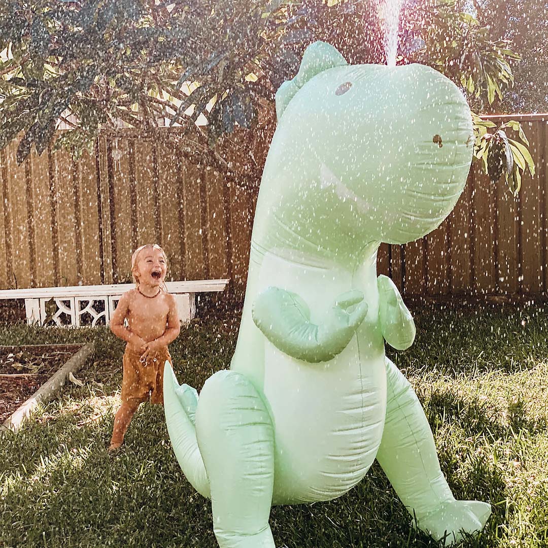 INFLATABLE GIANT SPRINKLER | SURFING DINO