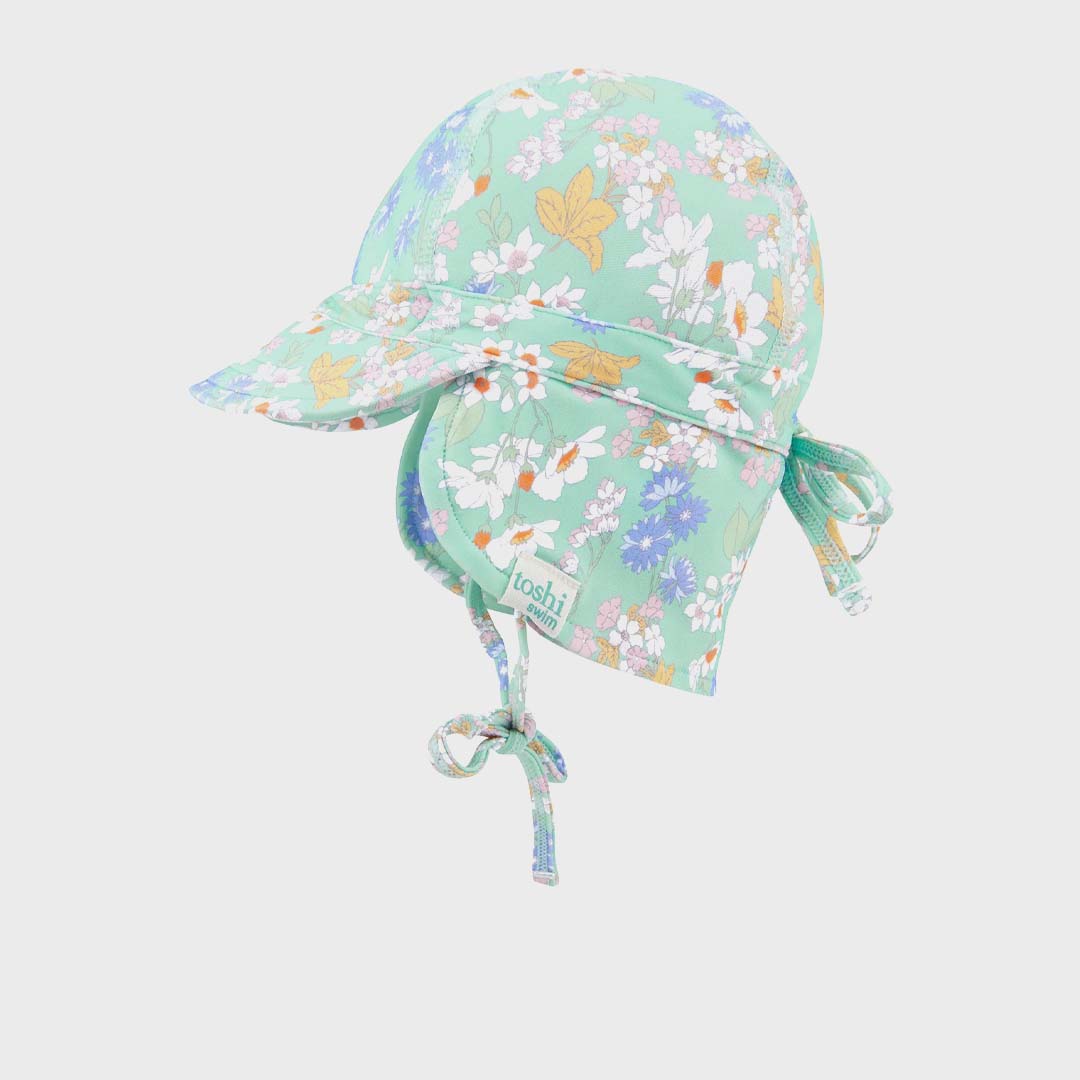 SWIM FLAP CAP | SEA BLOSSOM