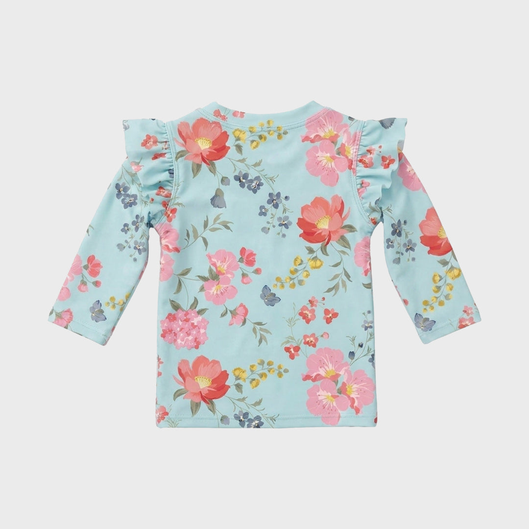 Twinkle Swim Rashie L/S | Aqua Garden — image 2
