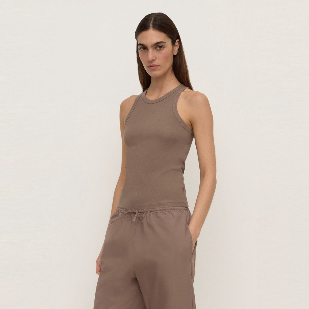 Assembly Label Tabitha Rib Tank in Dark Sand