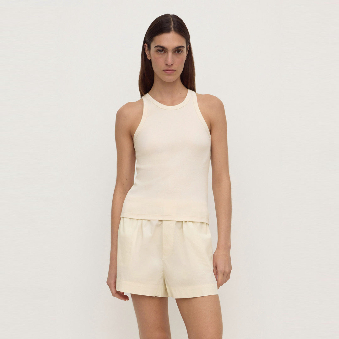 Assembly Label Tabitha Rib Tank in Vanilla