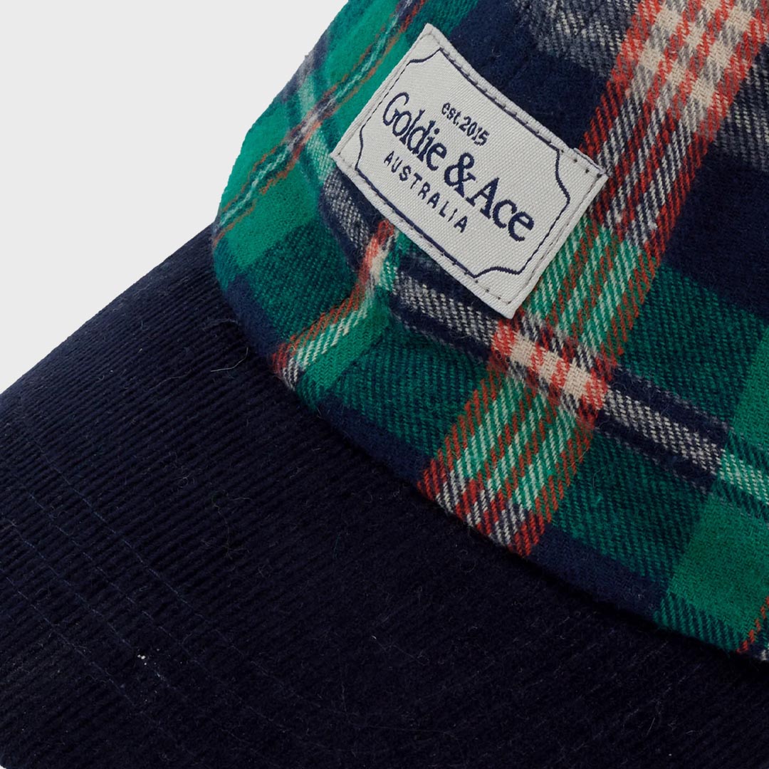 Tate Check Cap | Green Check