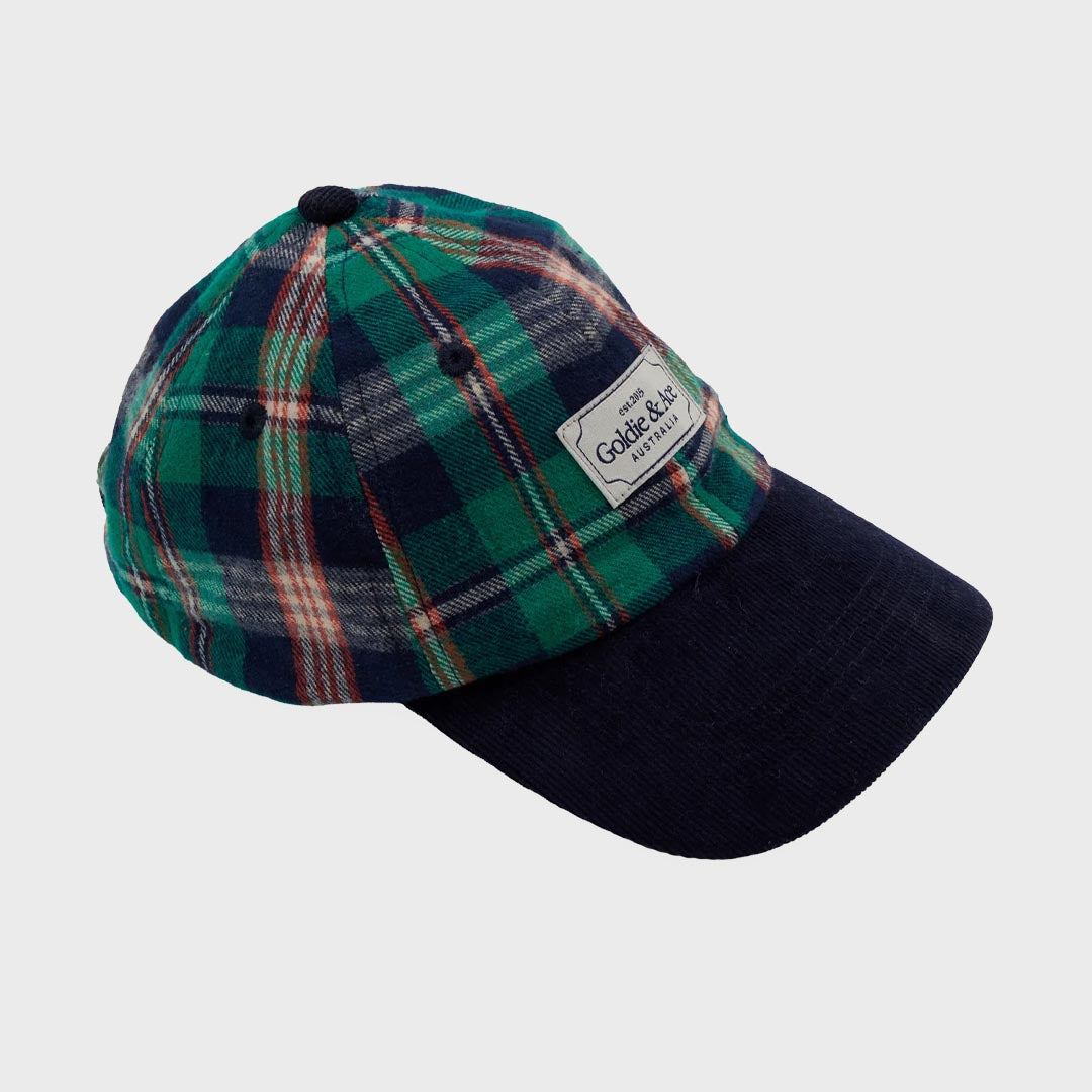 Tate Check Cap | Green Check