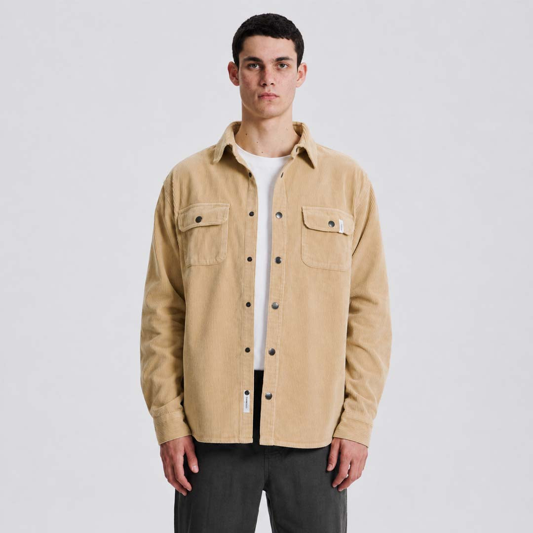 Surface Cord Overshirt | Bone