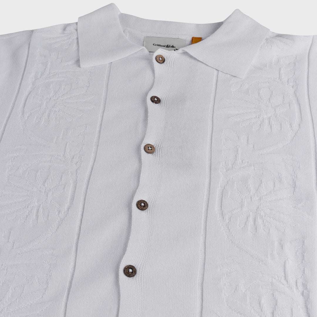 Access Knit Shirt | Vintage White