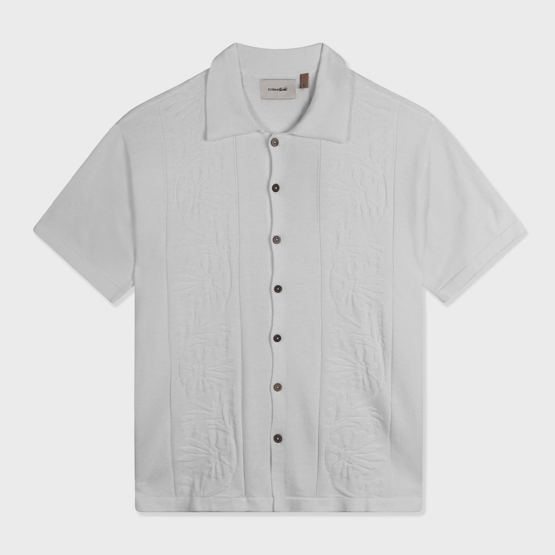 Access Knit Shirt | Vintage White
