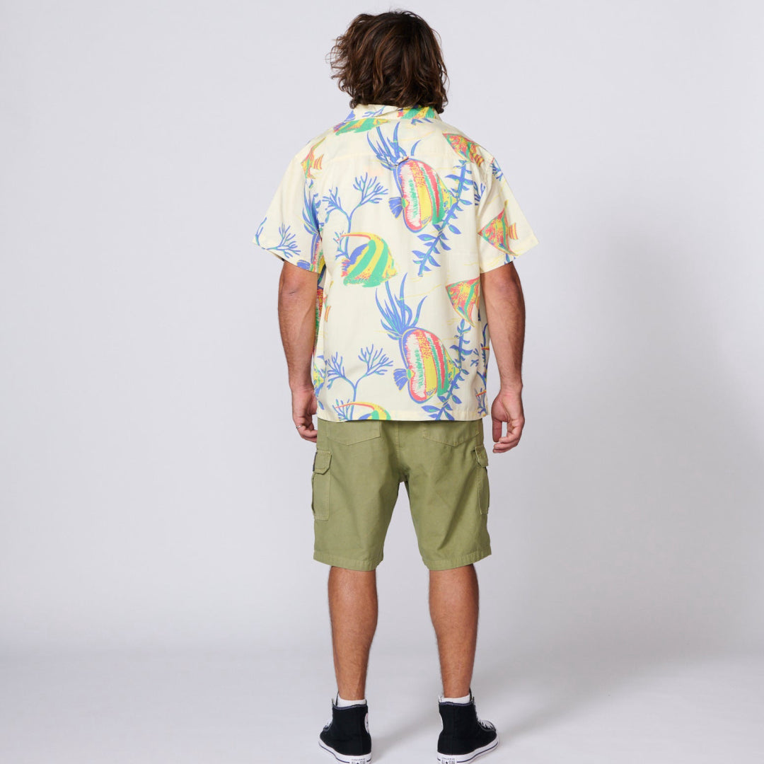 TCSS Aquarium Resort SS Shirt in Ecru