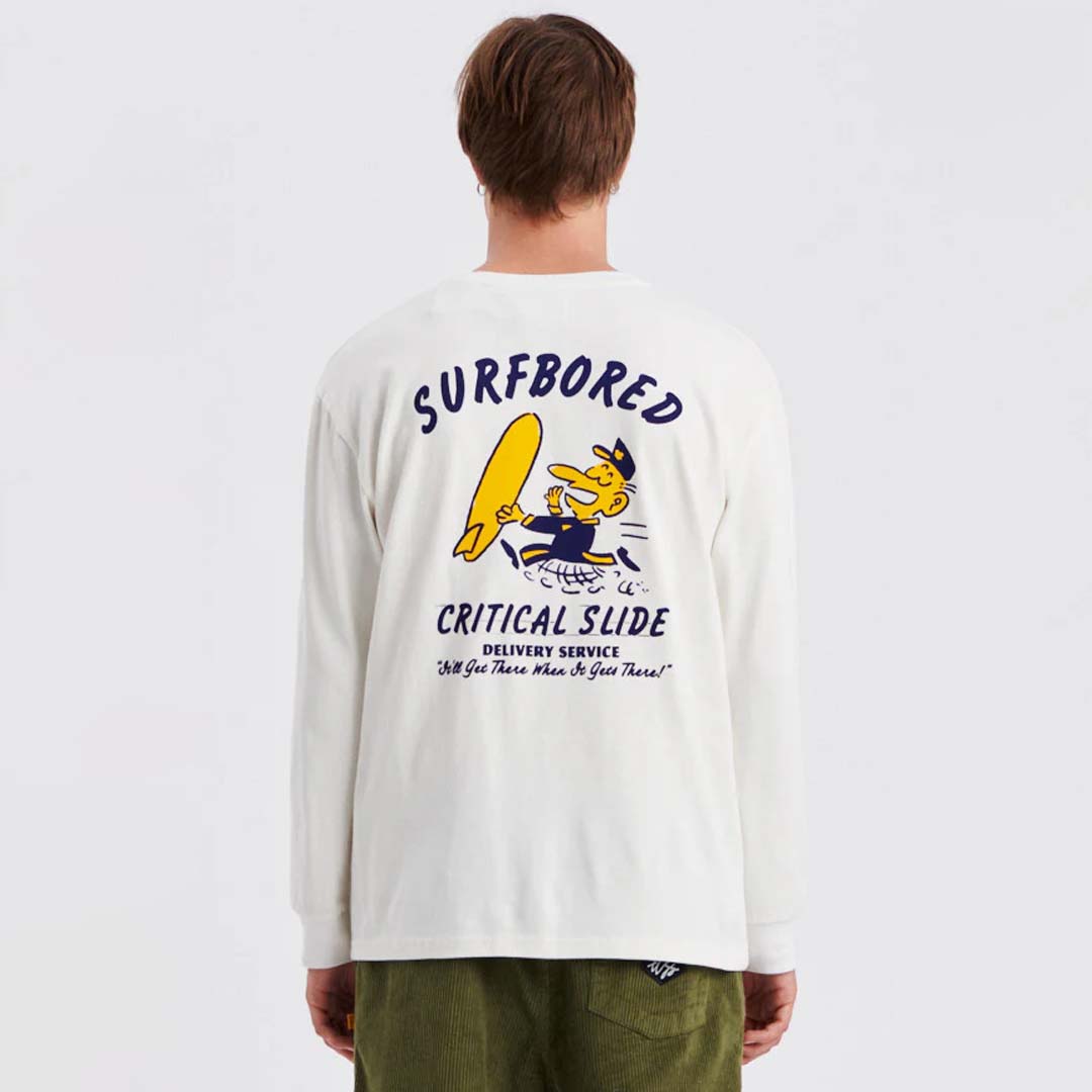 BORED LS TEE | VINTAGE WHITE
