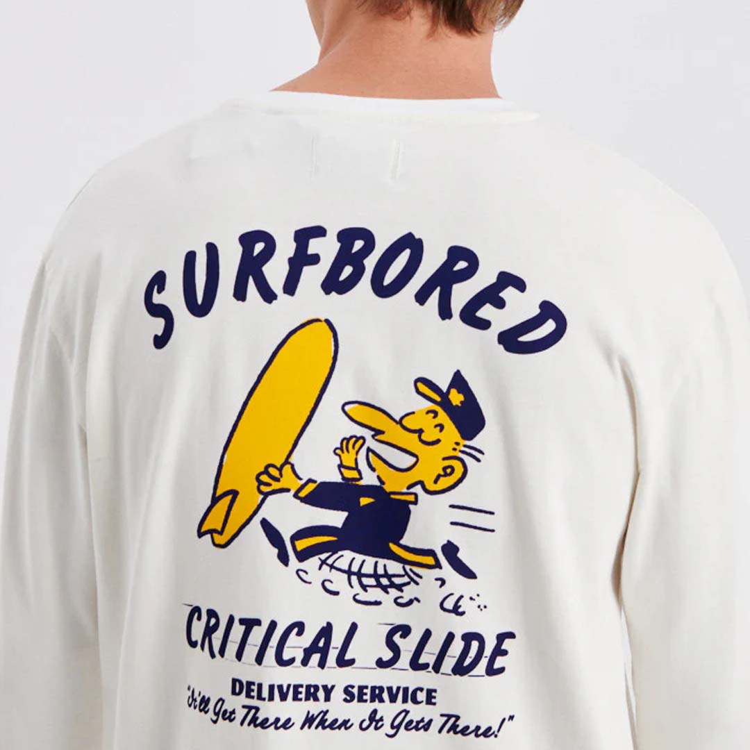 BORED LS TEE | VINTAGE WHITE
