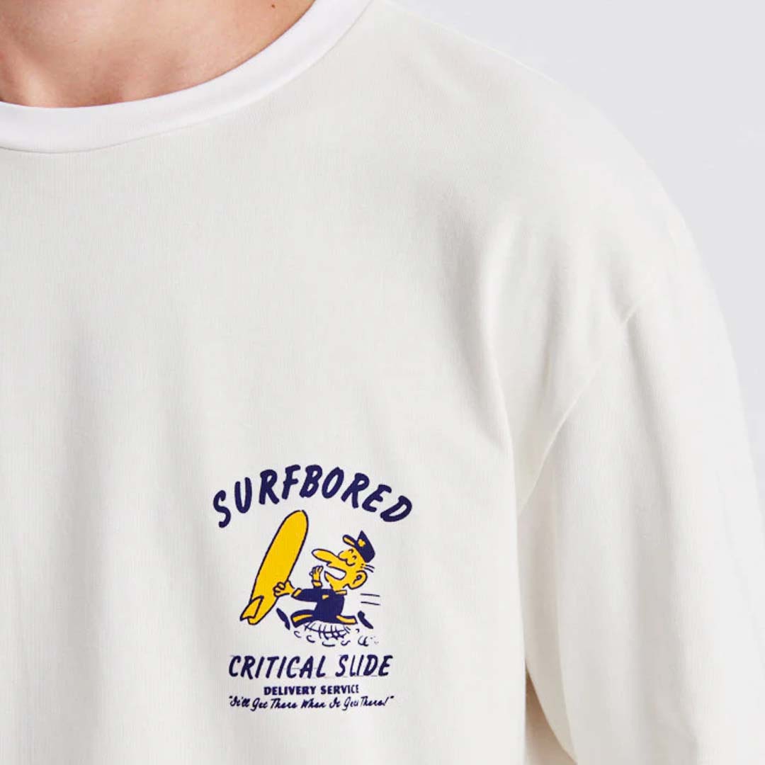 BORED LS TEE | VINTAGE WHITE