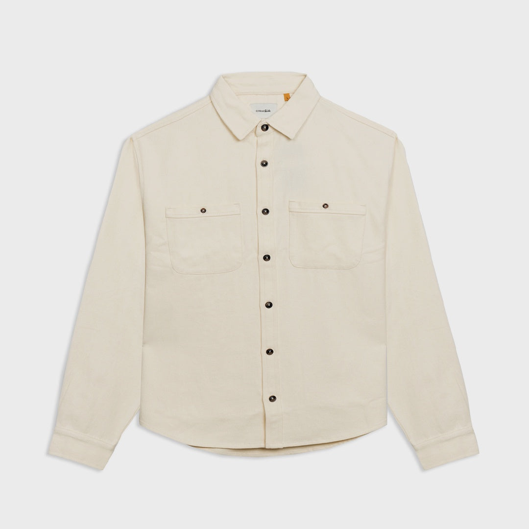 Lazy Boy Twill Shirt | Bone