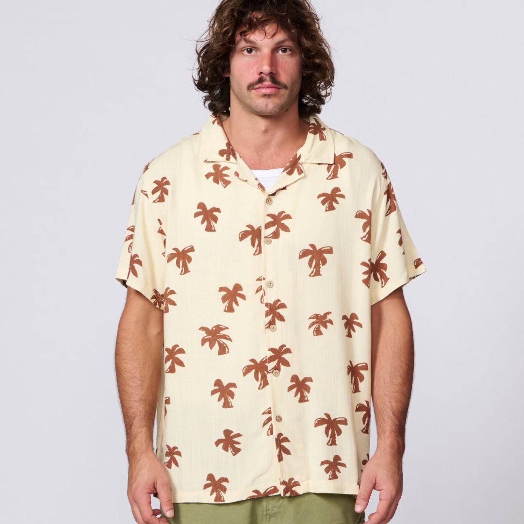 TCSS Palms SS Shirt in Ecru