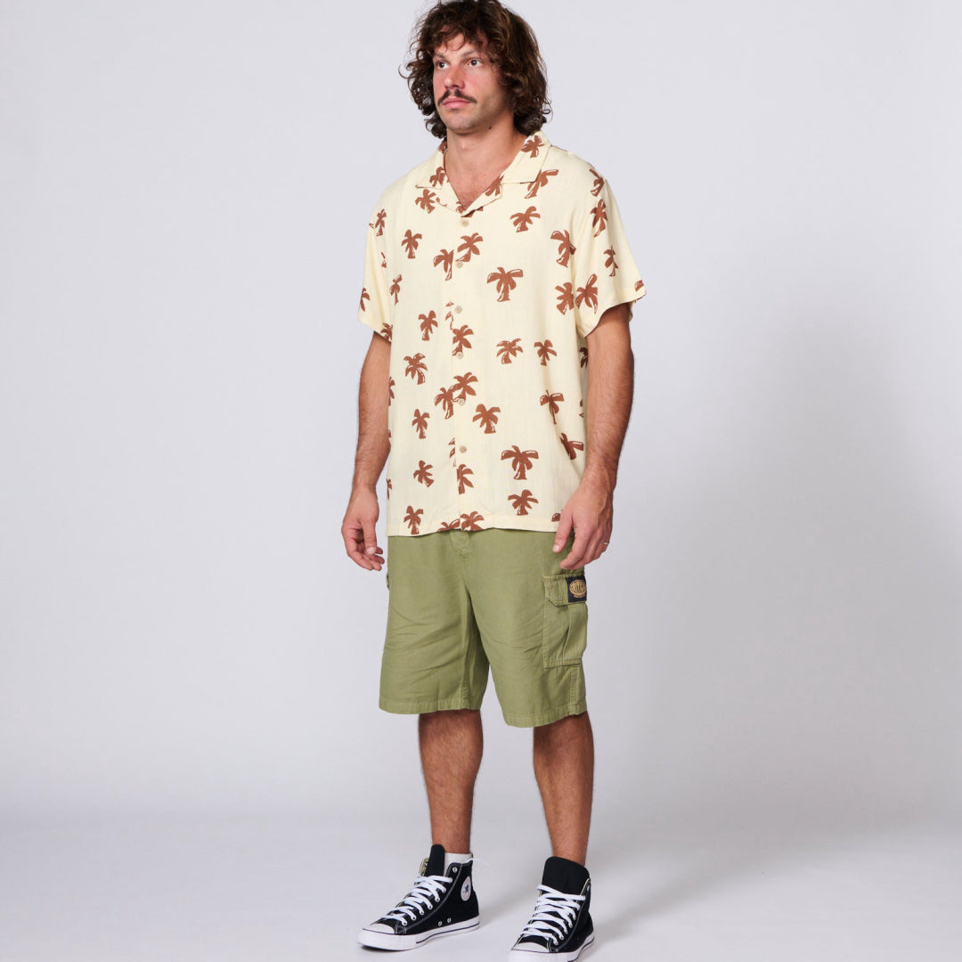 TCSS Palms SS Shirt in Ecru