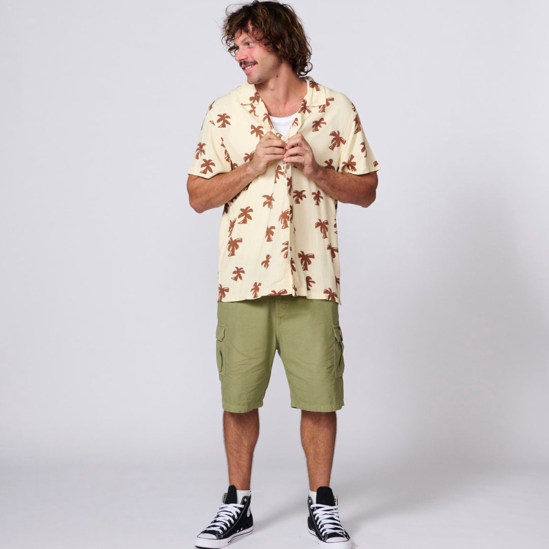 TCSS Palms SS Shirt in Ecru