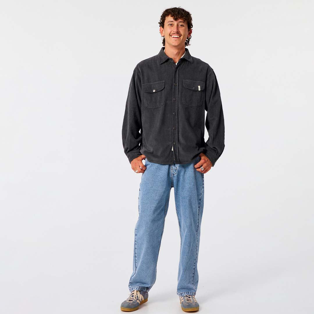 Surface Cord Shirt | Phantom