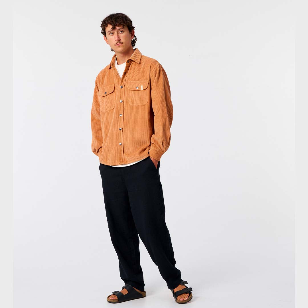 Surface Cord Shirt | Terracotta