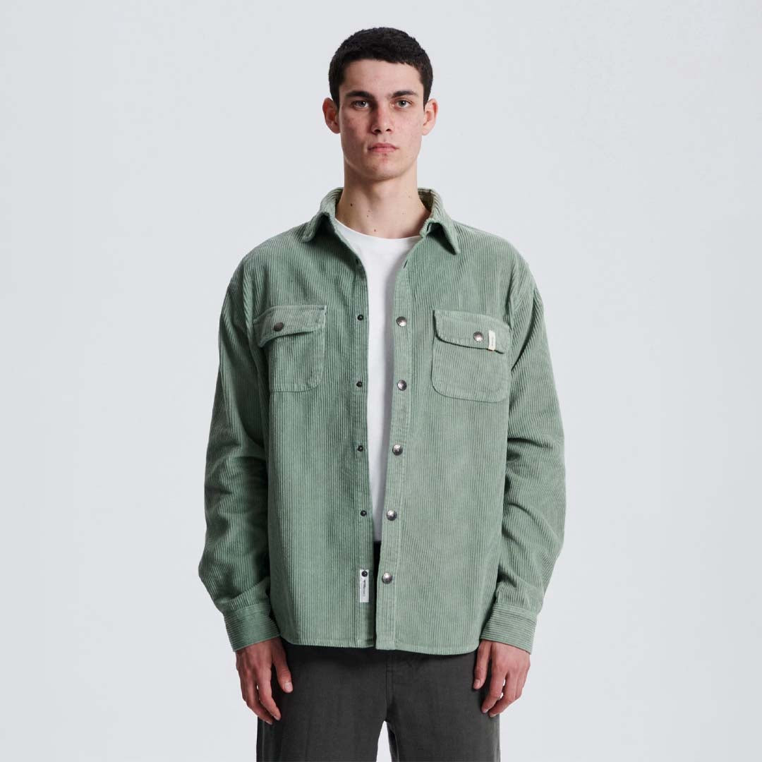 Surface Cord Overshirt | Green