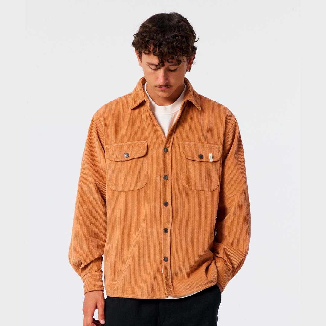 Surface Cord Shirt | Terracotta