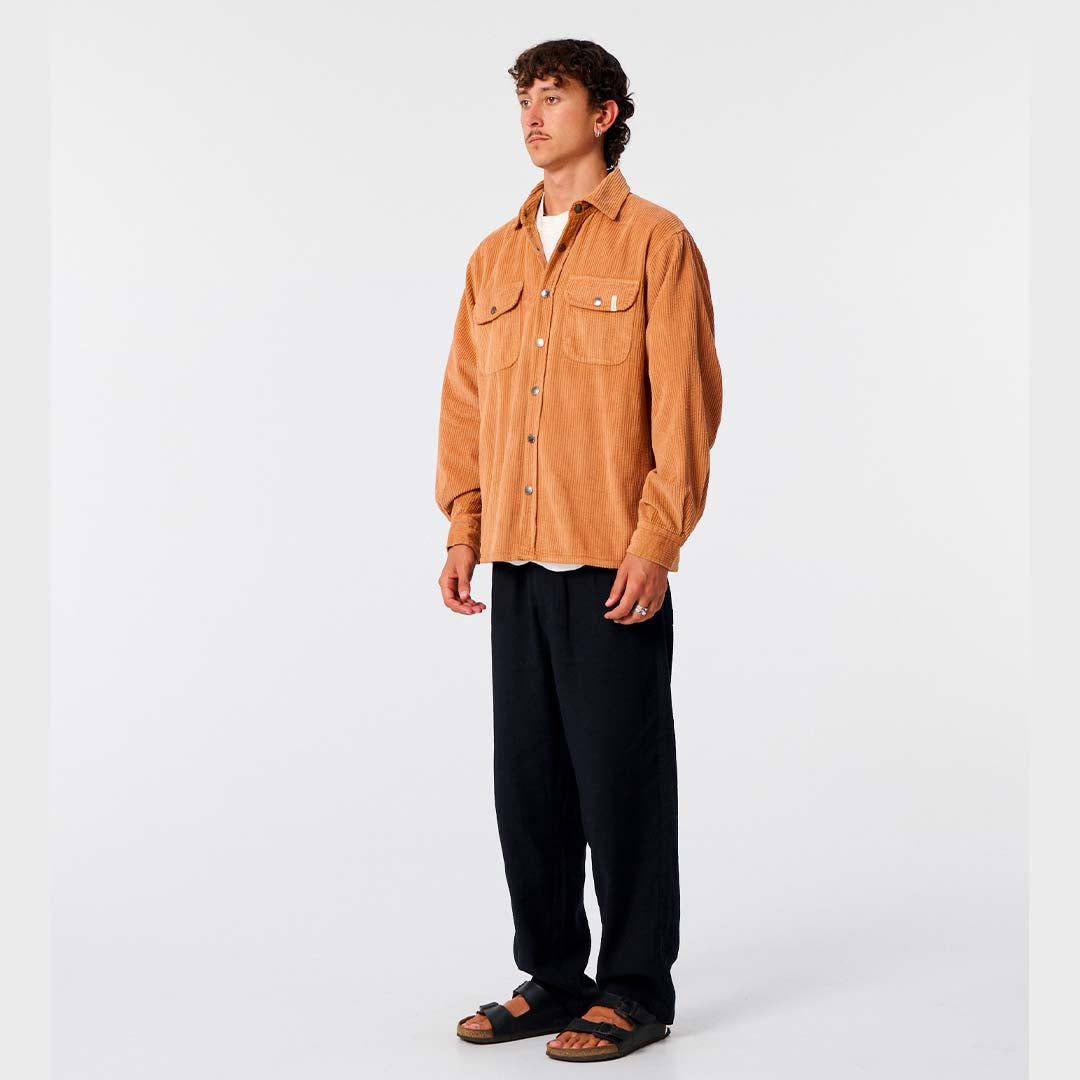 Surface Cord Shirt | Terracotta