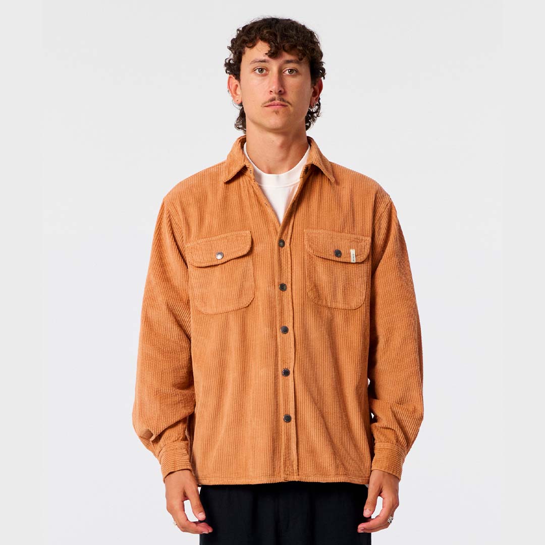 Surface Cord Shirt | Terracotta