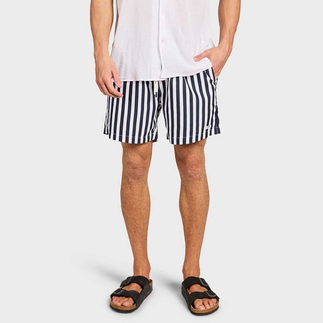 Teamster Stripe Boardy | Navy off White