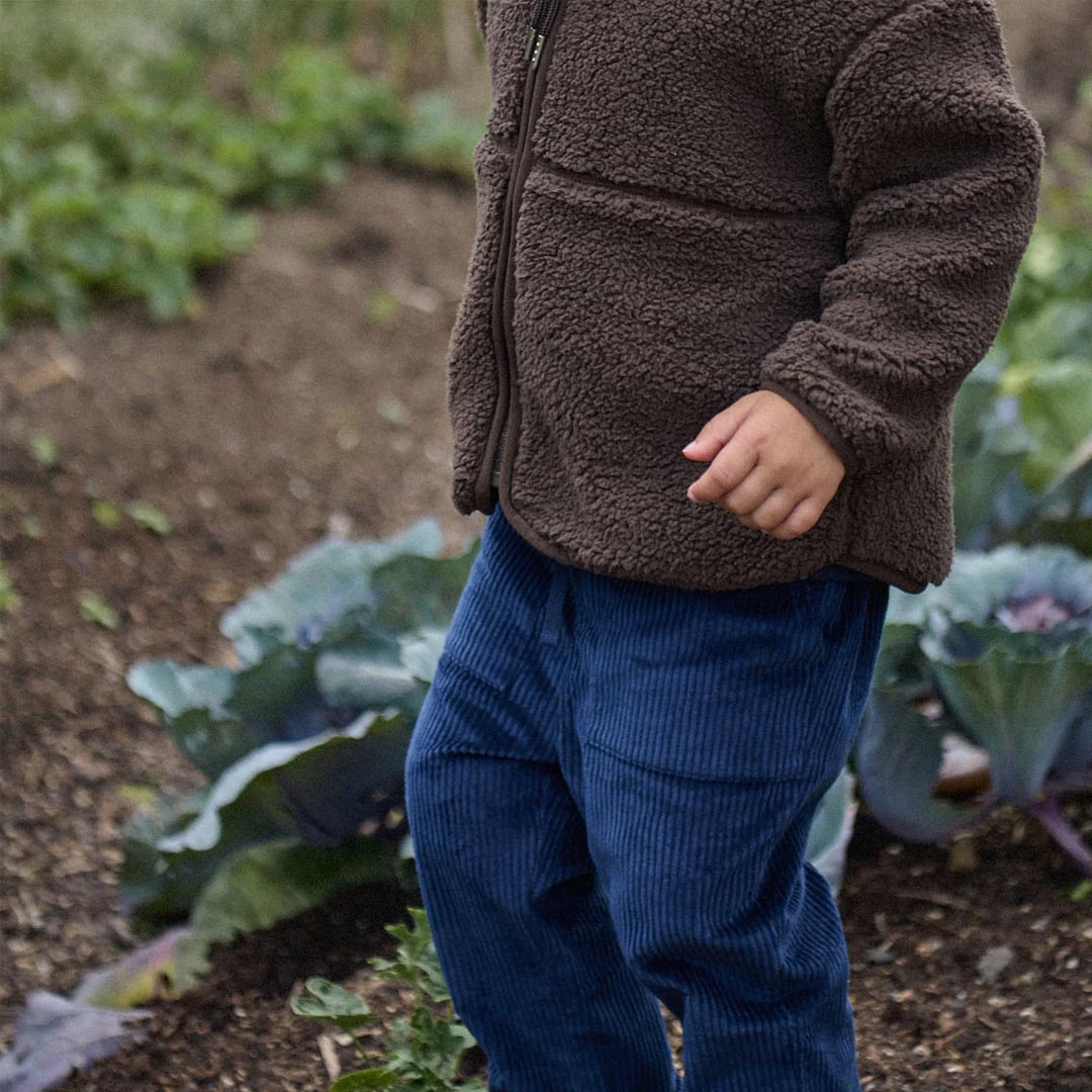 Teddy Cord Pants | Navy