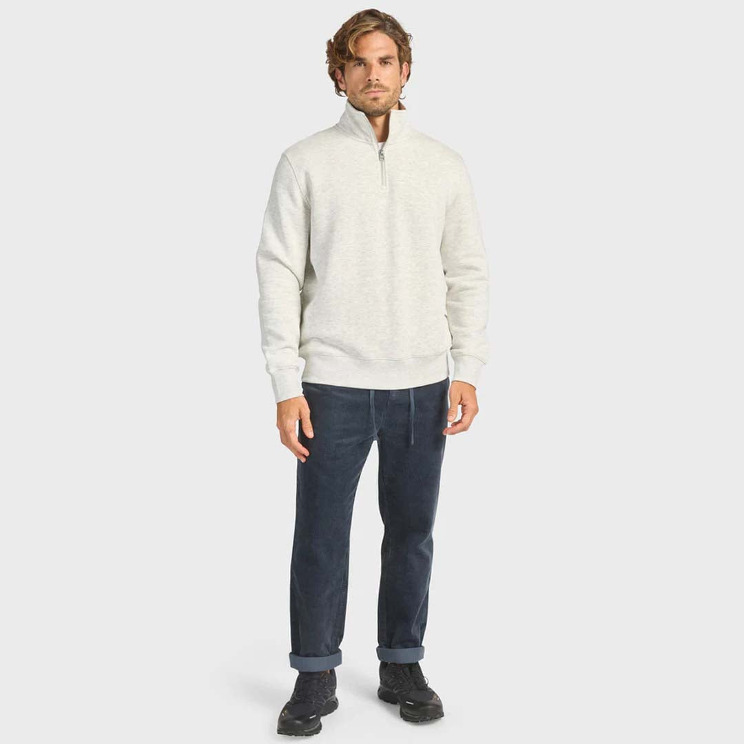 ACADEMY 1/4 ZIP SWEAT | SILVER MARLE