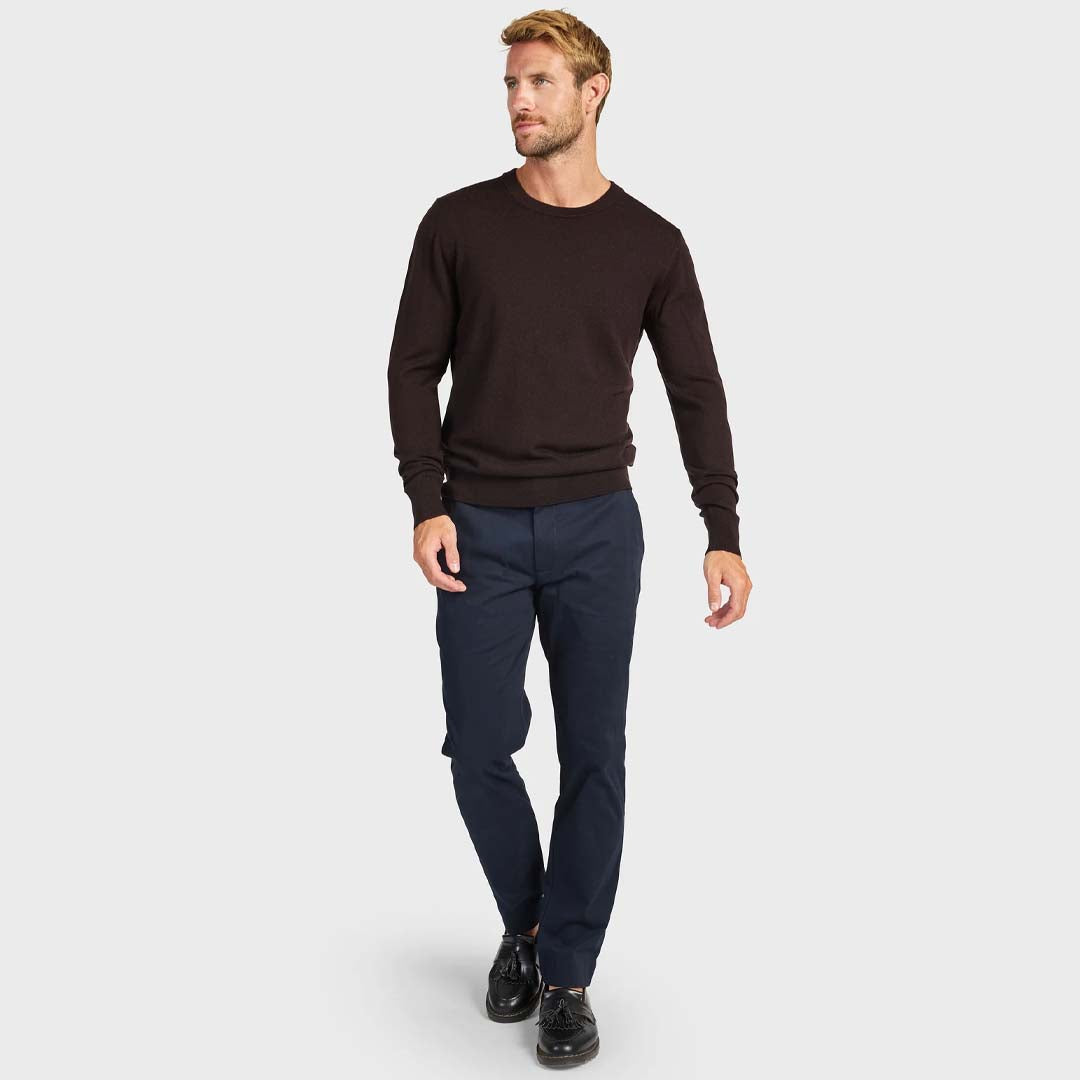 ACADEMY MERINO CREW | COFFEE BEAN