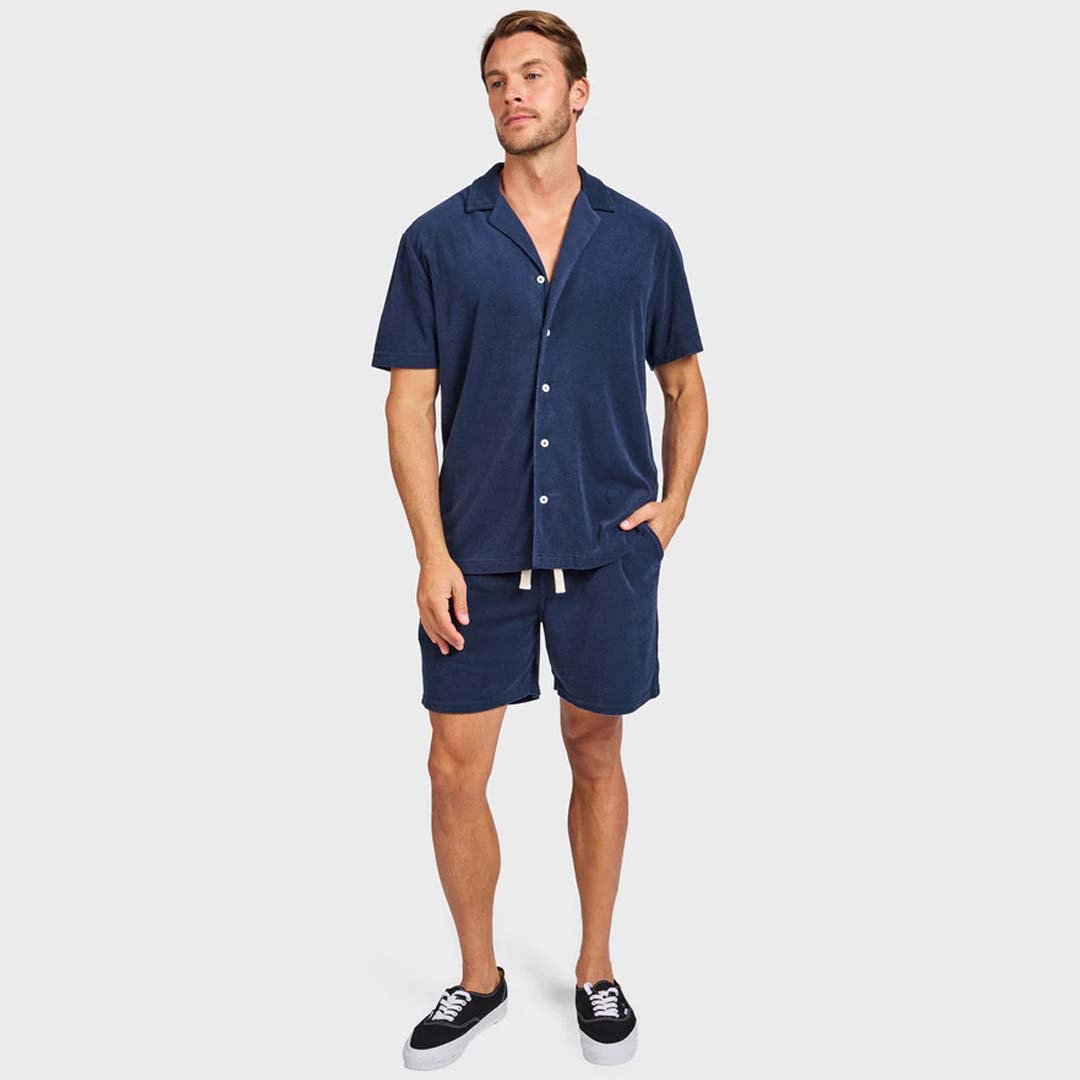 BAHAMA TERRY SHIRT | NAVY