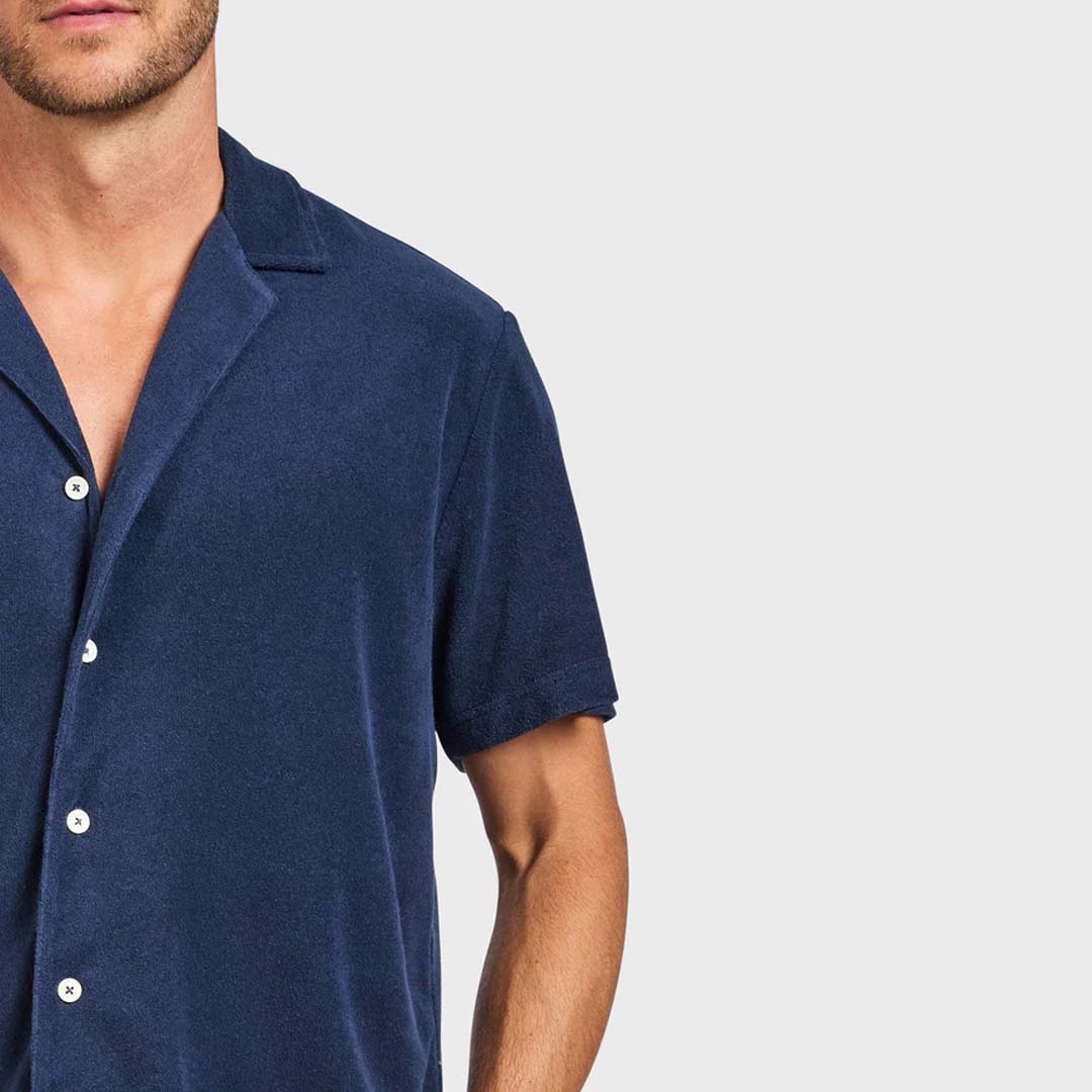 BAHAMA TERRY SHIRT | NAVY