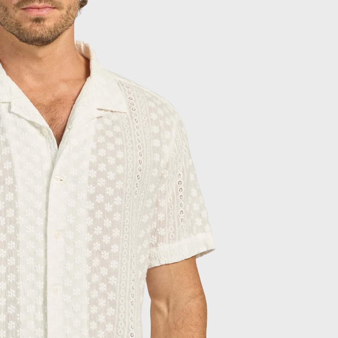 BOBBY SHORT SLEEVE SHIRT | WHITE