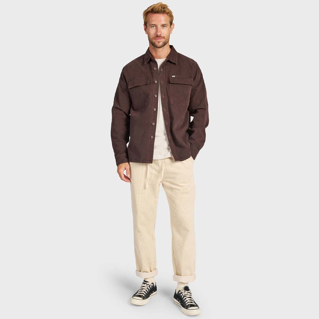 ESSENTIAL OVERSHIRT | COFFEE BEAN