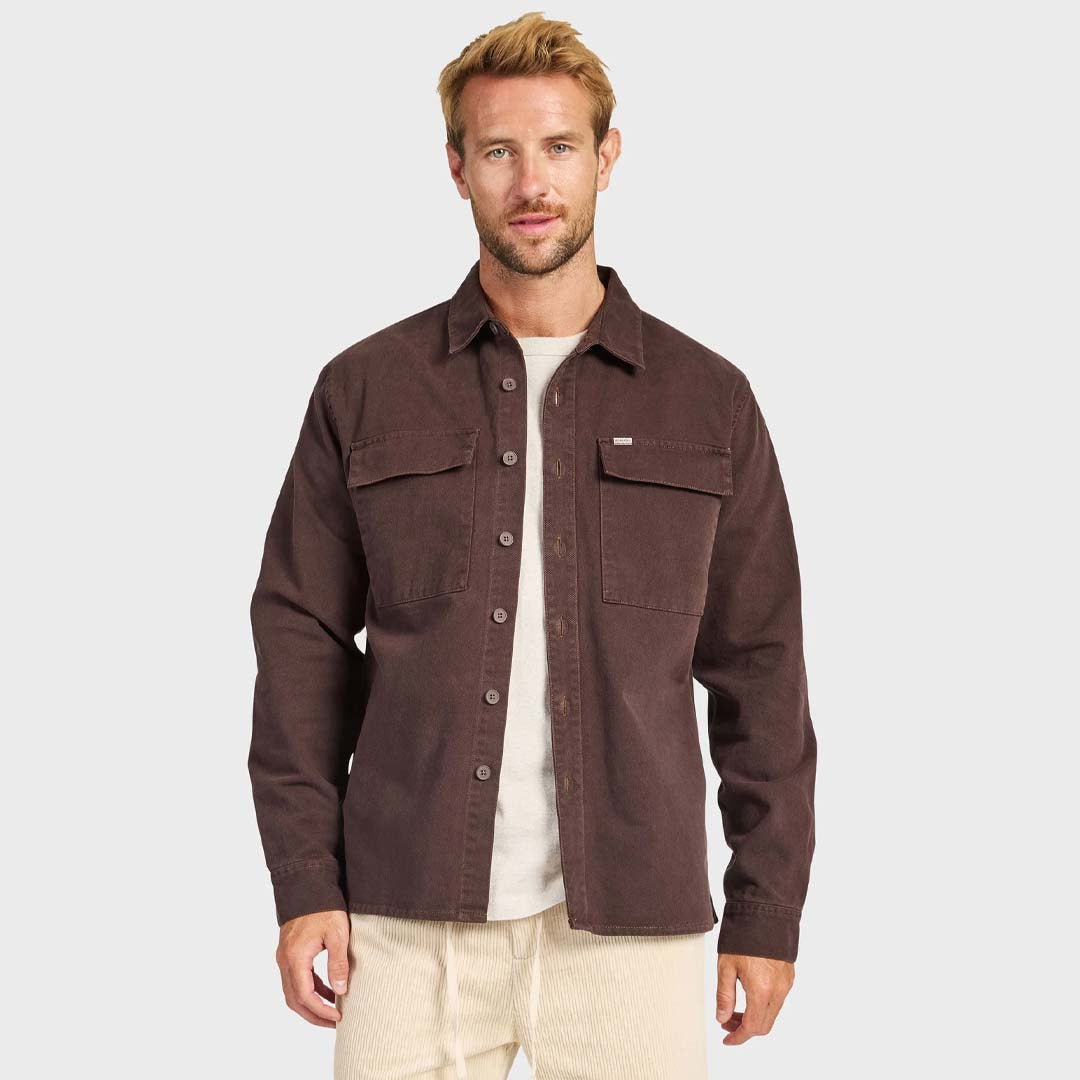ESSENTIAL OVERSHIRT | COFFEE BEAN